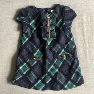 Janie and Jack Plaid Dress size 6-12 months